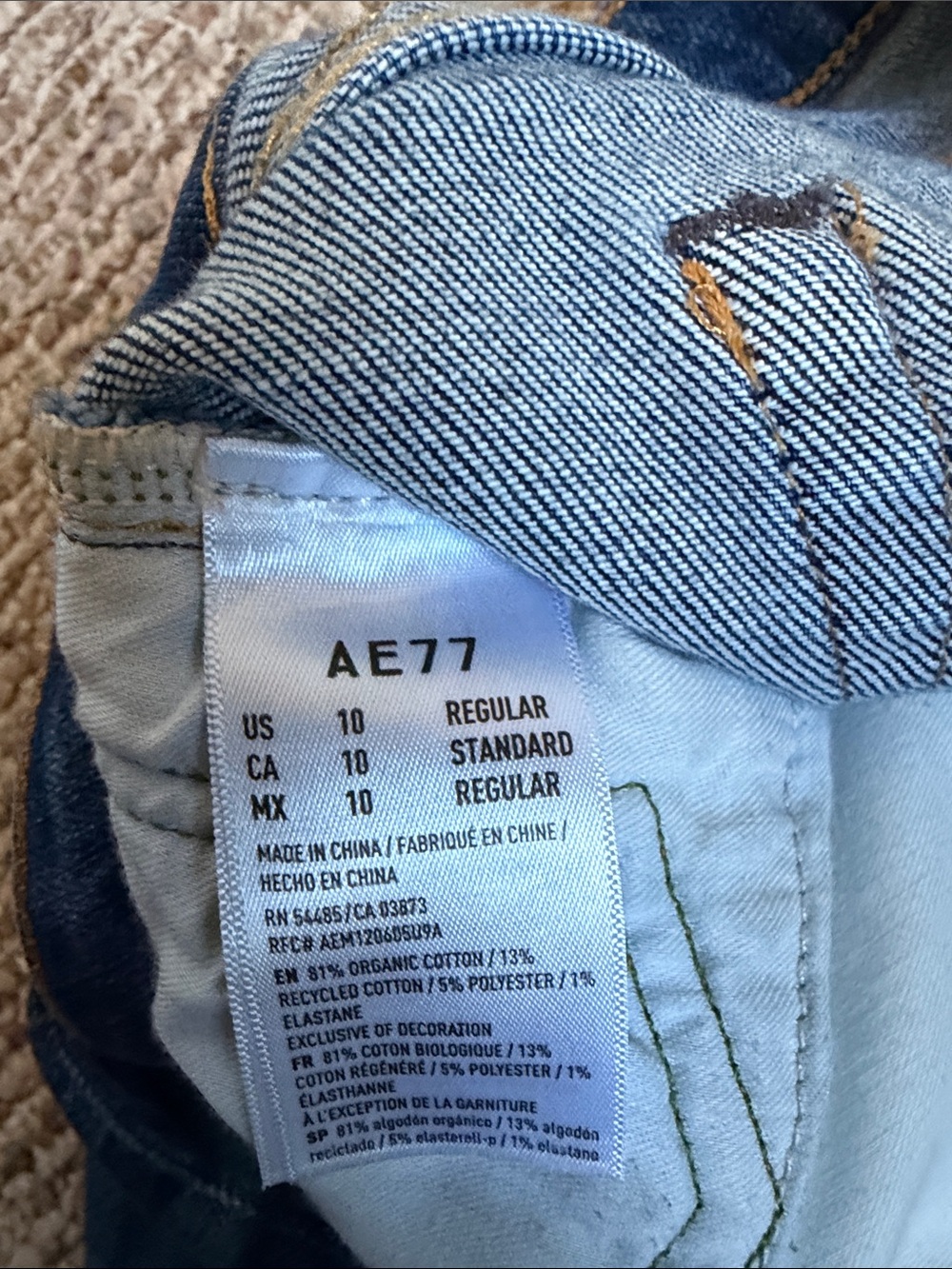American Eagle Outfitters Low Rise Jegging 10R Premium 77 - Picture 4 of 9